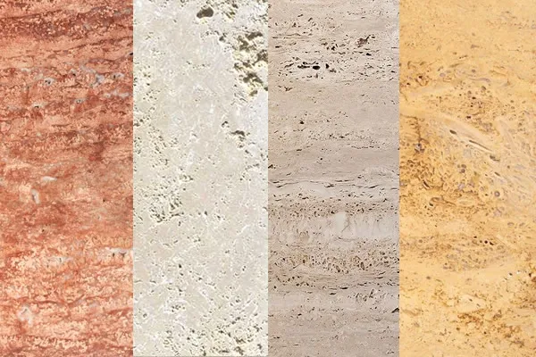 مقایسه انواع تراورتن